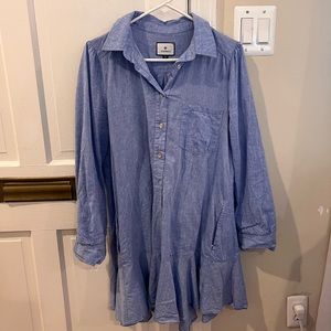 Tuckernuck Women’s Callahan Shirt Dress - Chambray - Size Medium
